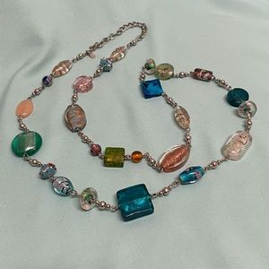 33” glass bead necklace with 3” extender from Premier Designs